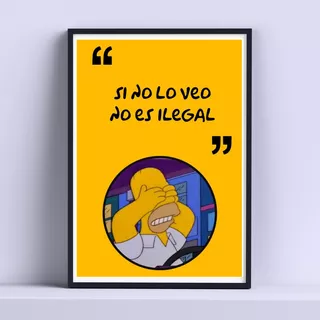 Cuadro Simpsons Momentos Deco 30x40cm Listo P Colgar