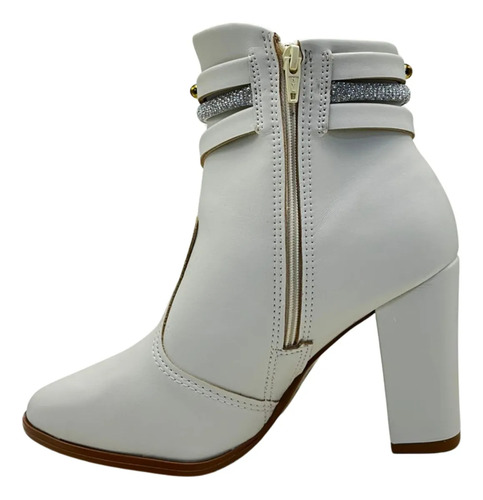 Botas Beira Rio Botineta Mujer Taco Cuadrado 9 Cm 9043.143
