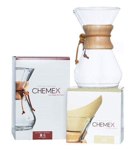 Chemex Classic Cafetera El&eacute;ctrica De Vidrio Para 8&nb