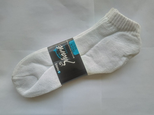 Docena De Medias Blancas Paquete De 12 Pares Talla L /g