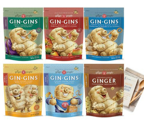  Gin Gins Gominolas De Jengibre - Pack De 6 Sabores Compatib