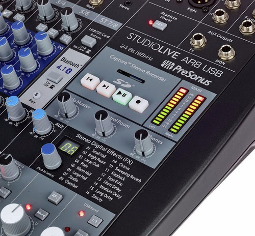 Presonus Ar8 Usb Consola Mixer 8 Canales Graba Multipista