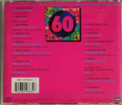 Cd Back To The 60's O Album Da Década | Frete grátis