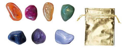 4 Set De Amuletos 7 Chakras - Cuarzo Auténtico Reiki