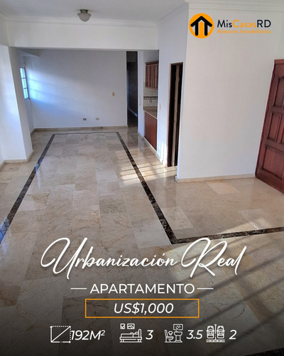 Amplio Apartamento En Renta En Sector Urbanización Real