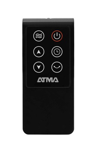 Panel Calefactor Atma Atvc1521p De Vidrio Bajo Consumo Display Digital Negro 220v 1500w
