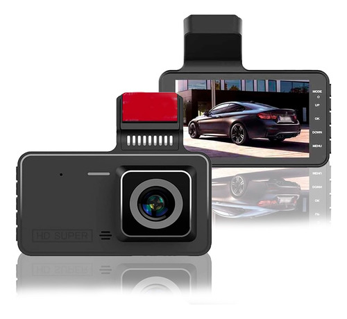 Doble Cámara Para Automóvil Hd 1080p Dashcam Para Auto