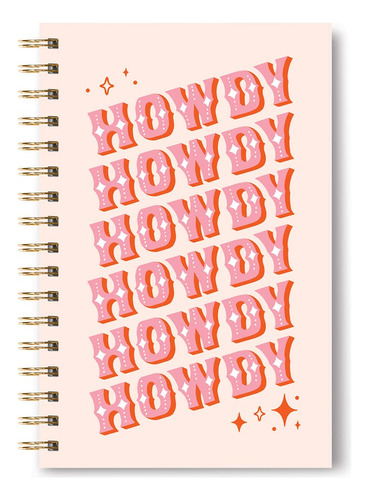 Studio Oh! Howdy Partner, Cuaderno De Espiral Mediano