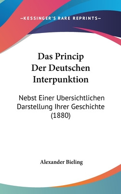 Libro Das Princip Der Deutschen Interpunktion: Nebst Eine...