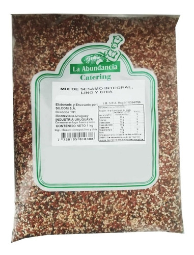 Mix De Sesamo Integral, Lino Y Chia - 1kg