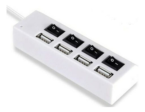 Wsdmavis 1 Unidad Usb 2.0 Hub 4 Puertos Con Interruptor De E