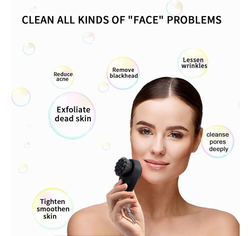 Cepillo De Limpieza Facial 2 En 1 Para La Exfoliación De La