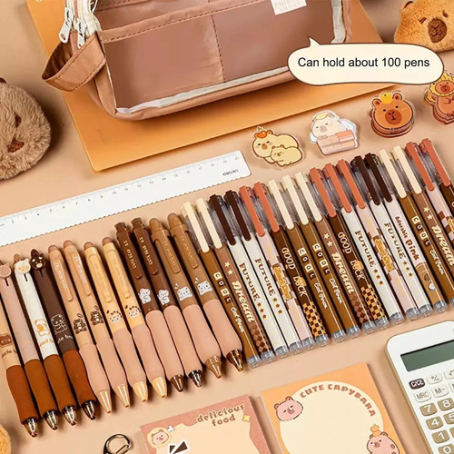 Para Un Elegante Estuche De Papelería En El Portalápices Cap