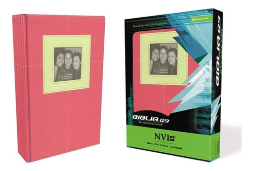 Imagen 2 de 3 de Biblia De Crecimiento Juvenil G3 Nvi Dos Tonos Rosa Caja