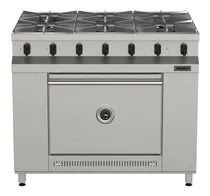 Comprar Cocina Industrial Brafh 1045 Acero Inox 430 6 Hornallas