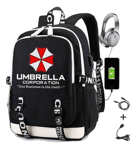 Mochila R-resident Evils For Hombre, Paraguas, Bandeja