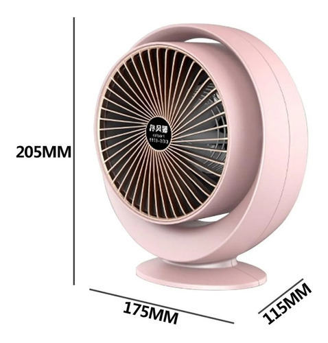 Calefactor Ventilador Eléctrico Portátil Invierno 800 Watt