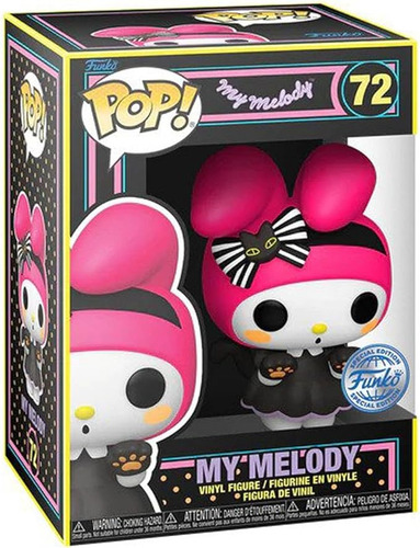 Funko Pop Blacklight My Melody 72 Special Edition Melody