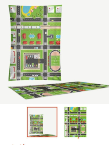 Imagen 3 de 5 de Lona Didáctica Diseño Ciudad Grande Lavable