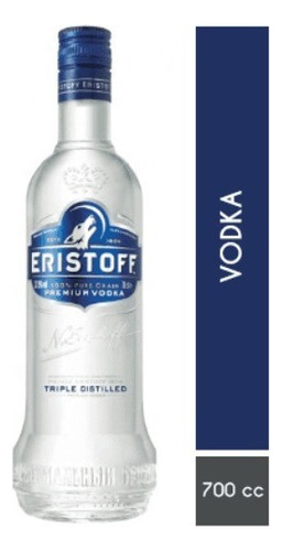 Vodka Eristoff Premium 37,5 Grados 700 Cc