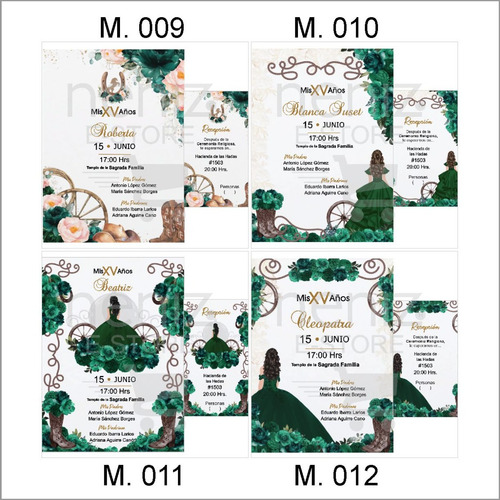 5 Invitaciones+pases+sobres Celofán+sello Vaqueras Varias