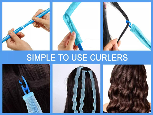 40 Rizadores De Pelo Mágicos Sin Calor, Ondulados Y Rizados