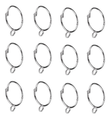 Paquete De 12 Anillos De Cortina Para Cortinas Ojales,
