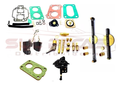 Kit Para Carburador Uno Mille Gasolina Duplo 495 Tldf+ Eixos