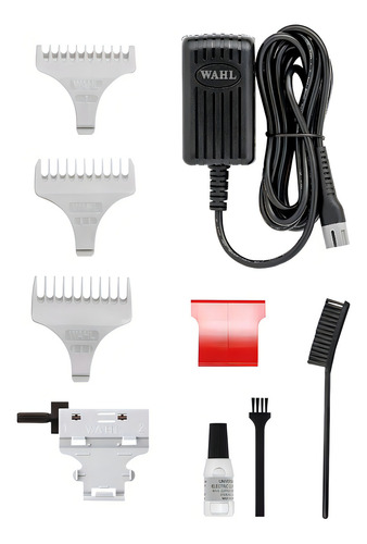Trimmer Wahl Inalambrica A Lign Profesional Barberia Color Plateada / Bordo