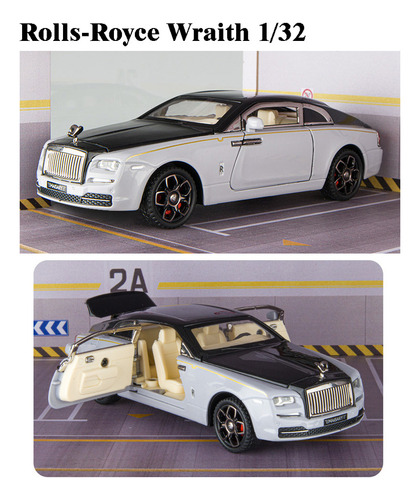 Rolls Royce Wraith Miniatura Metal Coche Con Luces Y Sonido