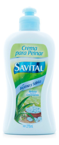 Crema Para Peinar Savital Con Biotina Y Sábila 275 Ml