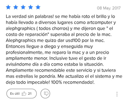 Imagen 4 de 10 de Servicio Tecnico Mac ~ Apple - Reparacion Mac ~ Macbook Pro