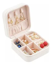 Comprar Caja Joyero Organizador Para Accesorios Anillos Bijouterie Levys Bazar Color Blanco