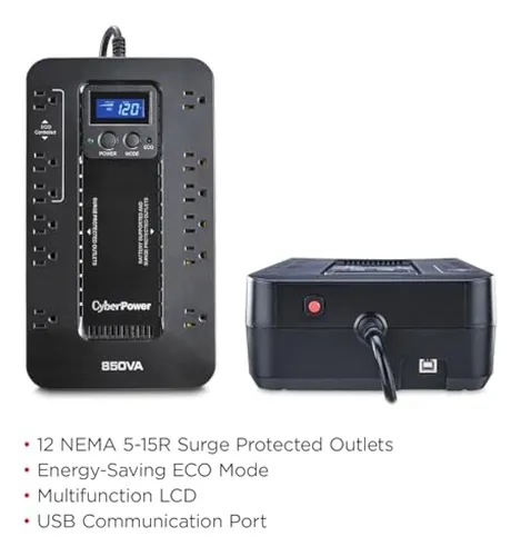 Cyberpower Ec850lcd Sistema Ups Ecológico De