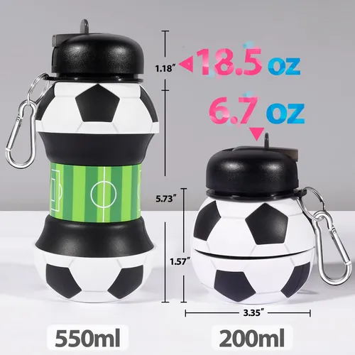 Botella De Agua Plegable Para Ninos Y Hombres, De 19 Onzas,