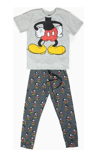 Pijama Niño Mickey Mouse Body Gris Disney Tbc