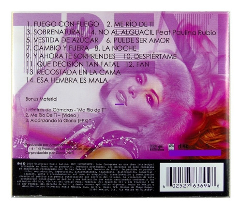 Gloria Trevi Gloria Deluxe Edition Autografiado | MercadoLibre