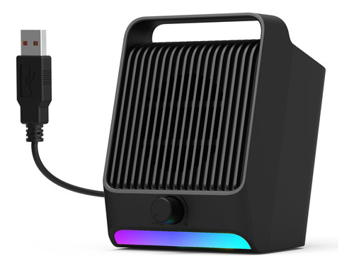 Altavoces Usb Con Luz Rgb Sonido Claro Y Compatible Con Vari