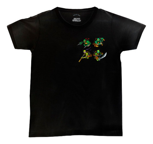 Imagen Bolsillo Tortugas Ninjas - Remera 100% Algodón