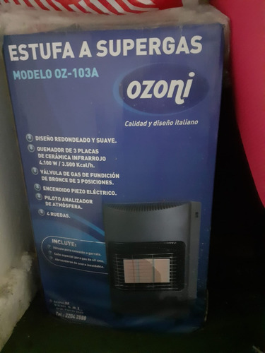 Estufa A Gas Ozoni - Como Nueva - 