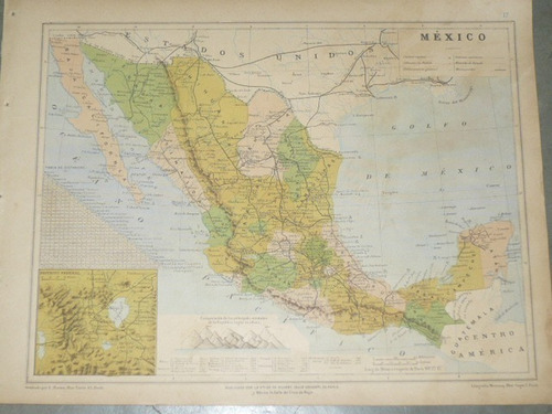 Mapa Antiguo De Mexico