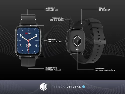 Reloj Inteligente Smartwatch JD Baires Negro