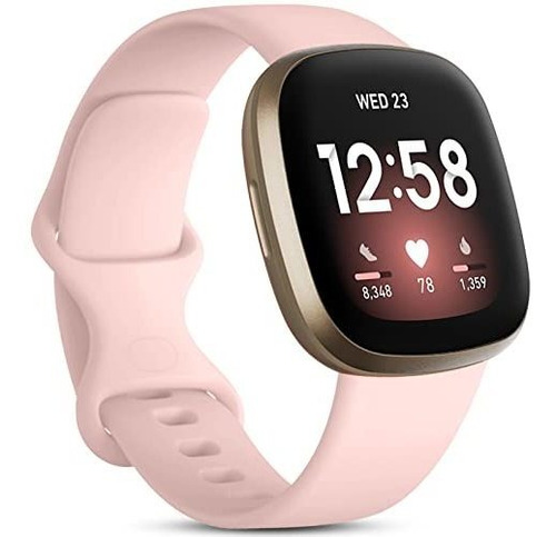 Malla Para Reloj Fitbit Versa 3-4 Sense2 Silicona Arena R S 