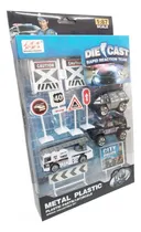 Comprar Set Servicio Vehículos Metal 10 Pz Policia Bombero O Militar