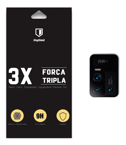 Imagem 2 de 8 de Película Xiaomi Mi 11 Ultra Kingshield Gel (tela E Câmera)