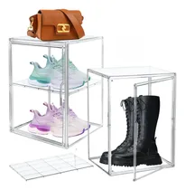 Comprar Cajas Organizadoras Para Zapatos Apilables Transparente 2pzs