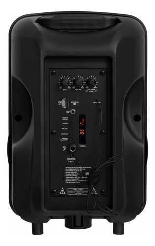 Bafle De 8 Recargable De 6,200w Con Luz Rgb Mitzu Msa-8108