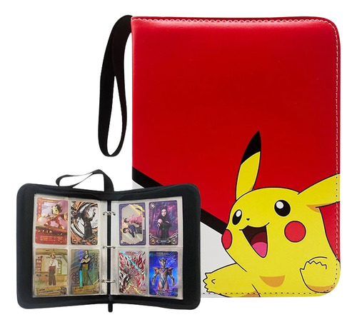 Carpetas Pokemon C/cierre 4 Bolsillos Para 400 Cartas C5