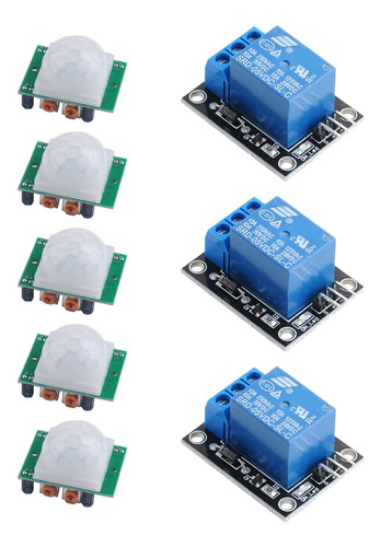 Hc-sr501 Sensor De Movimiento Pir Ir Módulo De Relé De 1 Ca