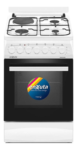 Cocina Combinada Enxuta 1 Disco Horno Electrico Blanca Dimm